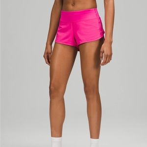 Lululemon Speed Up Low Rise Short 2.5” Sonic Pink
